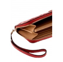 GUESS DIANA SLG LARGE ZIP AROUND ΠΟΡΤΟΦΟΛΙ ΓΥΝΑΙΚΕΙΟ RED