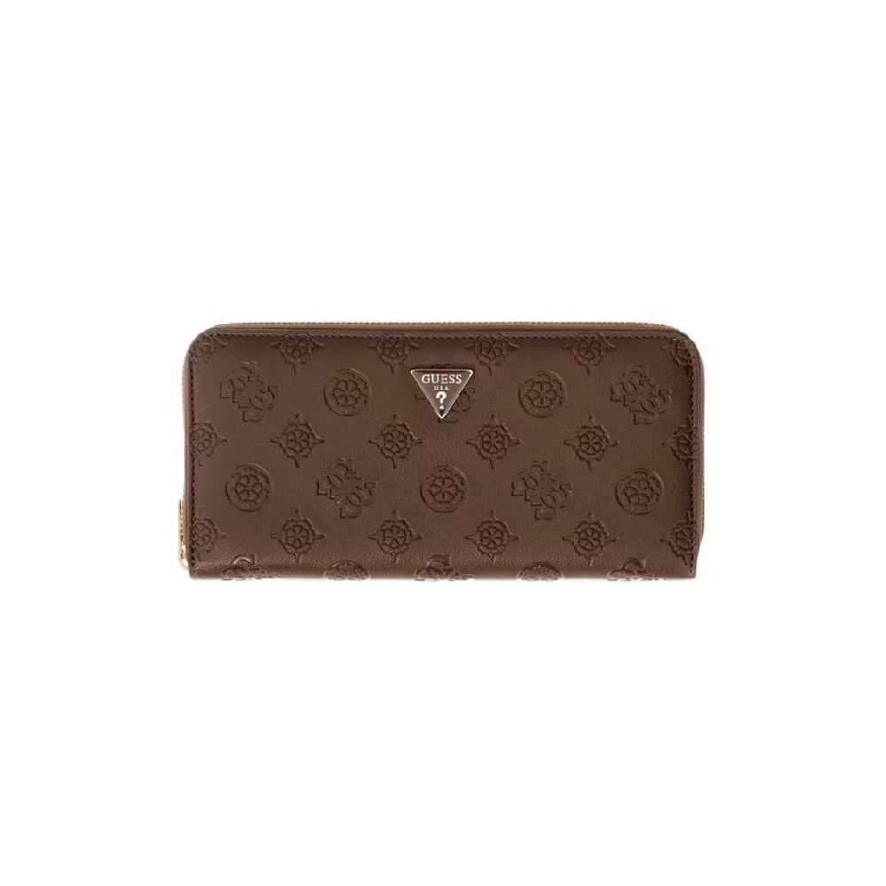 GUESS DIANA SLG LARGE ZIP AROUND ΠΟΡΤΟΦΟΛΙ ΓΥΝΑΙΚΕΙΟ BROWN