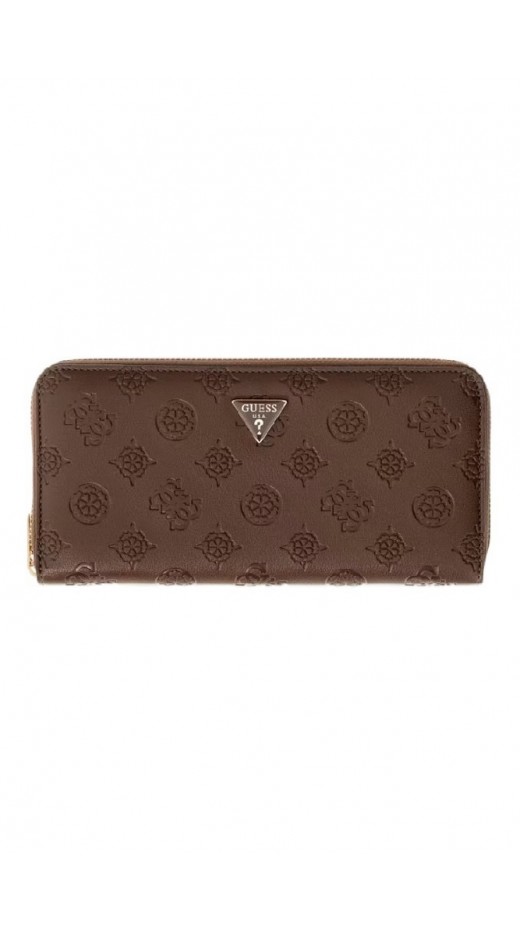 GUESS DIANA SLG LARGE ZIP AROUND ΠΟΡΤΟΦΟΛΙ ΓΥΝΑΙΚΕΙΟ BROWN