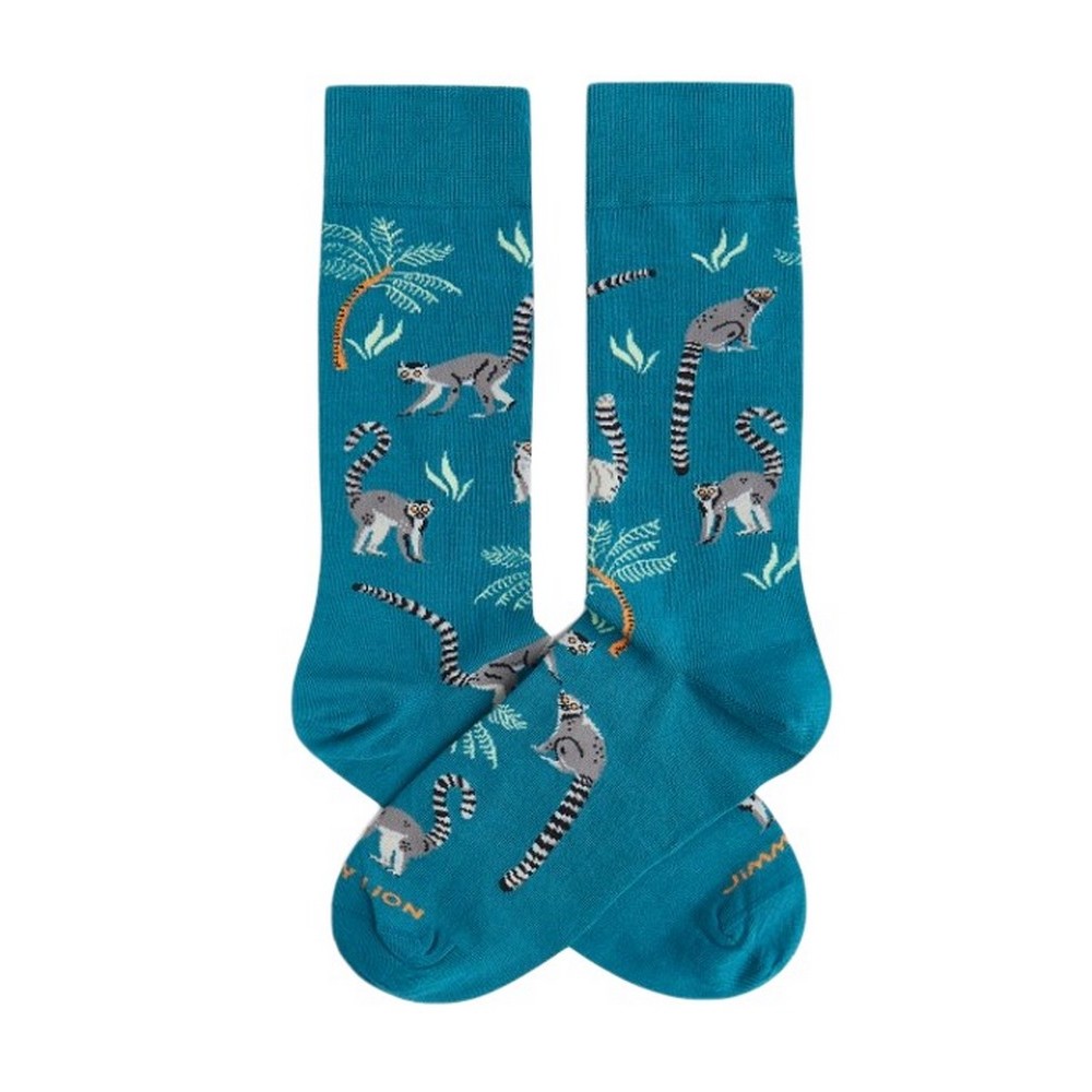 JIMMY LION LEMUR SOCKS UNISEX ΚΑΛΤΣΕΣ AQUA