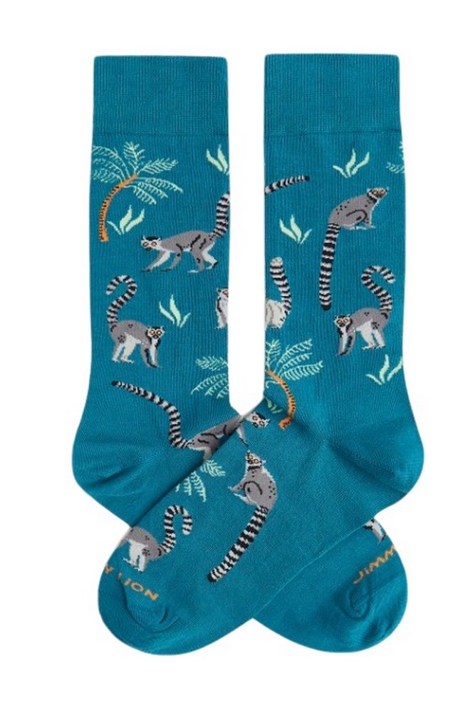 JIMMY LION LEMUR SOCKS UNISEX ΚΑΛΤΣΕΣ AQUA