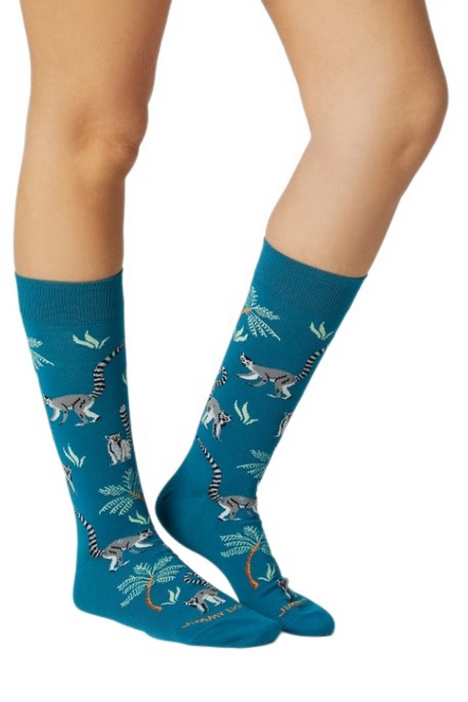 JIMMY LION LEMUR SOCKS UNISEX ΚΑΛΤΣΕΣ AQUA