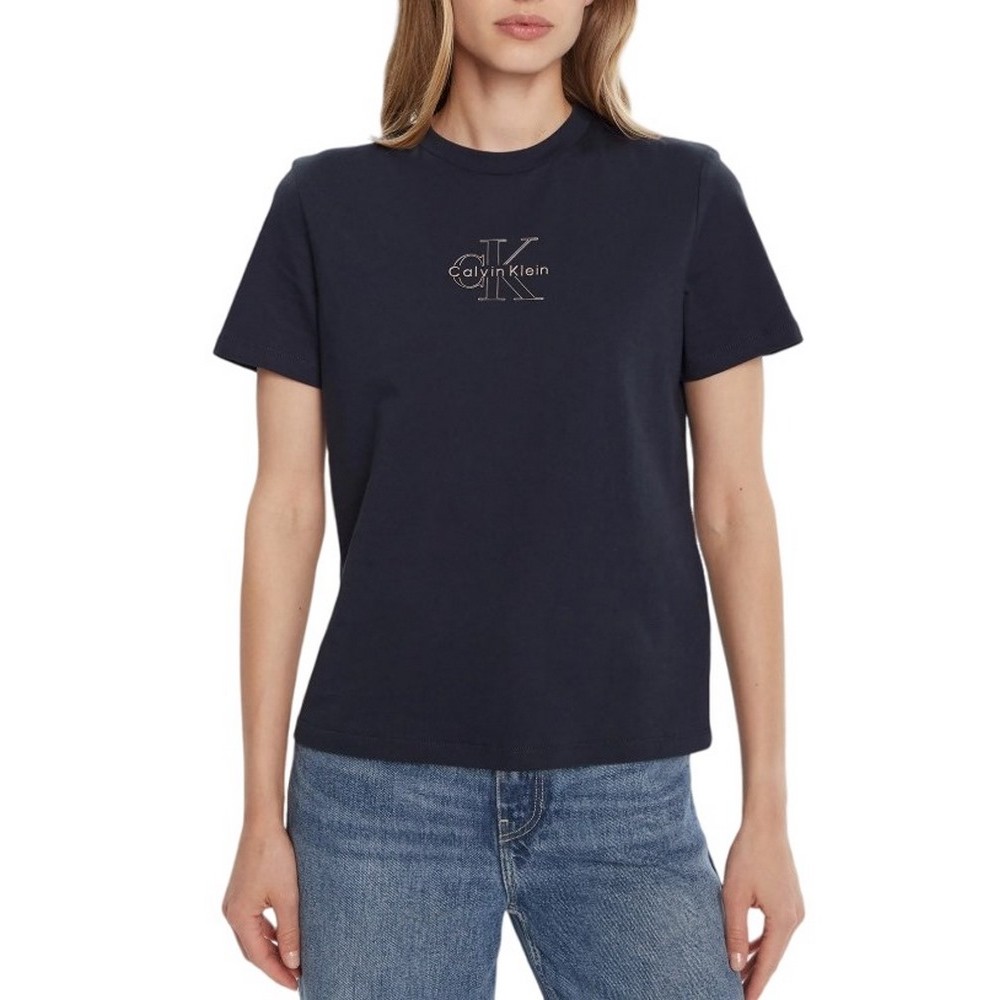 CALVIN KLEIN CLASSIC FOIL MONOLOGO T-SHIRT ΜΠΛΟΥΖΑ ΓΥΝΑΙΚΕΙΑ GREY
