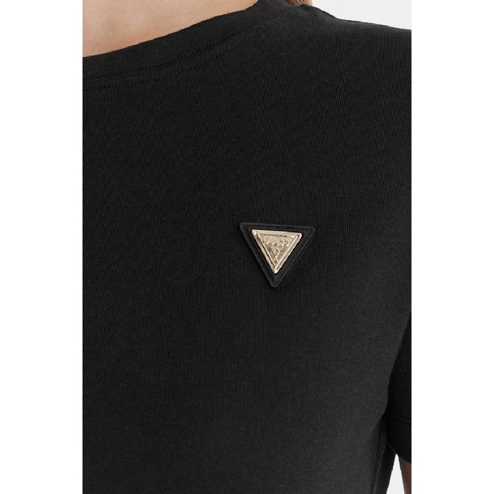 GUESS SONIA CN T-SHIRT ΜΠΛΟΥΖΑ ΓΥΝΑΙΚΕΙΑ BLACK