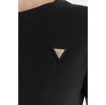 GUESS SONIA CN T-SHIRT ΜΠΛΟΥΖΑ ΓΥΝΑΙΚΕΙΑ BLACK
