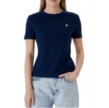 GUESS SONIA CN T-SHIRT ΜΠΛΟΥΖΑ ΓΥΝΑΙΚΕΙΑ BLUE