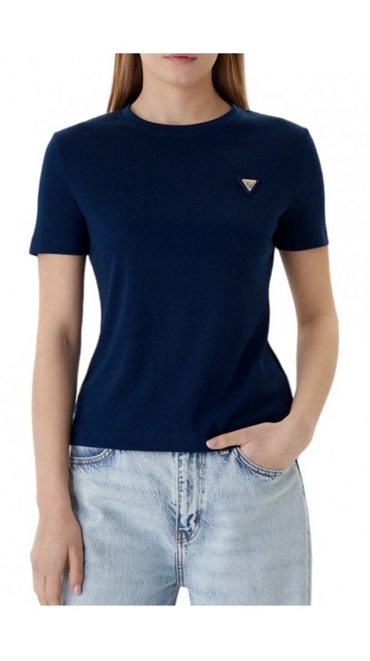 GUESS SONIA CN T-SHIRT ΜΠΛΟΥΖΑ ΓΥΝΑΙΚΕΙΑ BLUE