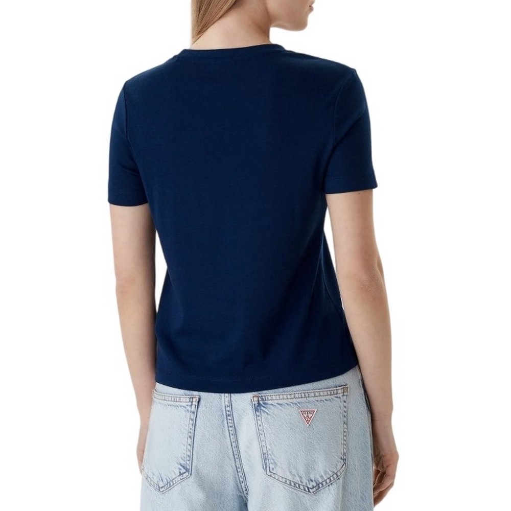 GUESS SONIA CN T-SHIRT ΜΠΛΟΥΖΑ ΓΥΝΑΙΚΕΙΑ BLUE