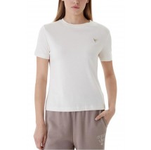GUESS SONIA CN T-SHIRT ΜΠΛΟΥΖΑ ΓΥΝΑΙΚΕΙΑ ECRU