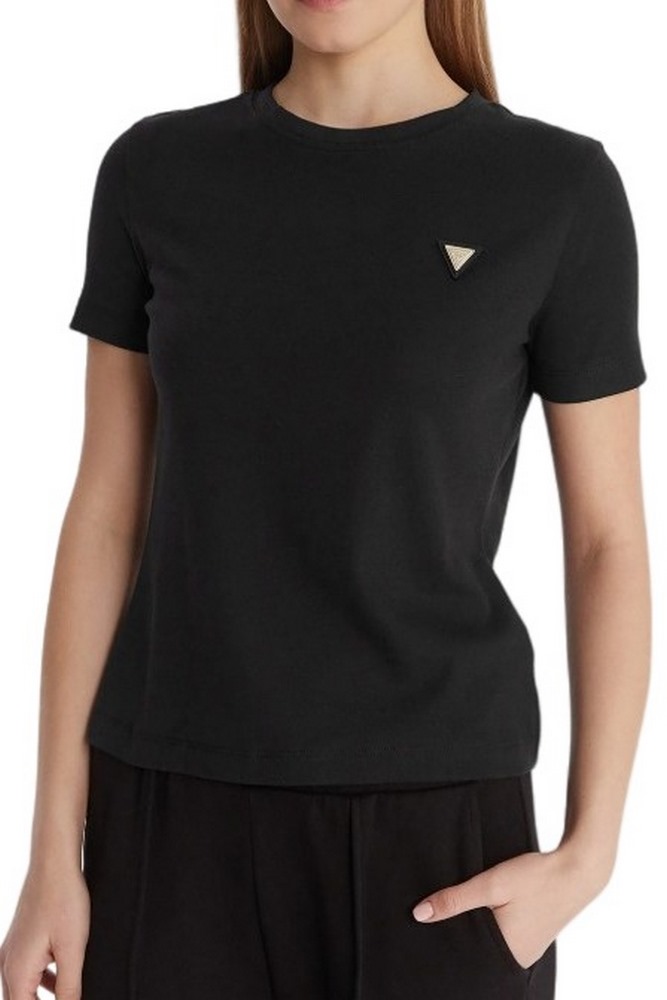 GUESS SONIA CN T-SHIRT ΜΠΛΟΥΖΑ ΓΥΝΑΙΚΕΙΑ BLACK
