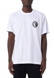 VETSACE JEANS COUTURER NEW V EMBLEM LOGO T-SHIRT ΑΝΔΡΙΚΟ WHITE