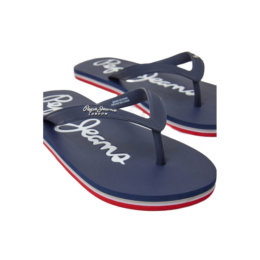 PEPE JEANS BAY BEACH BASIC M SS23 ΠΑΝΤΟΦΛΑ ΑΝΔΡΙΚΗ NAVY