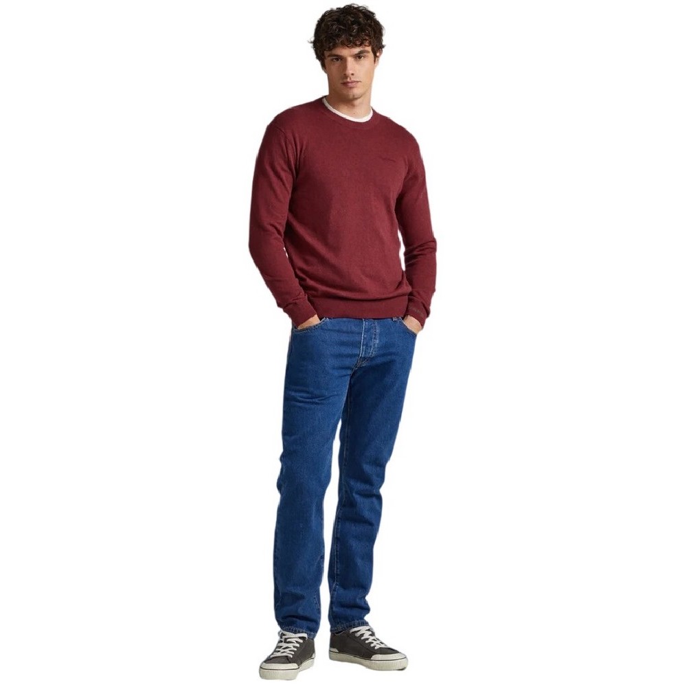 PEPE JEANS ANDRE CREW NECK ΜΠΛΟΥΖΑ ΑΝΔΡΙΚΗ BORDEAUX