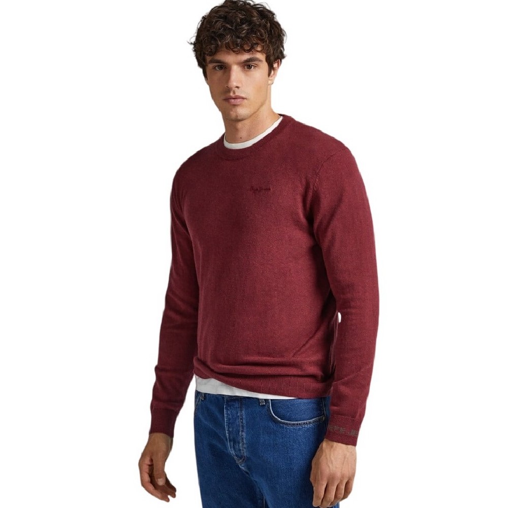 PEPE JEANS ANDRE CREW NECK ΜΠΛΟΥΖΑ ΑΝΔΡΙΚΗ BORDEAUX