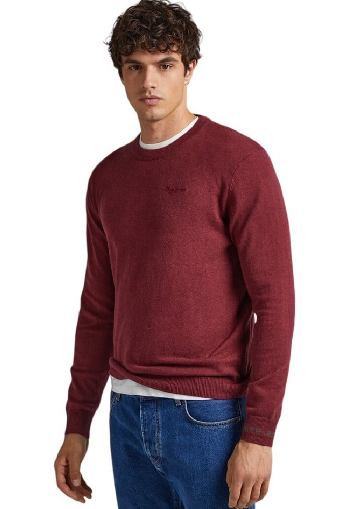 PEPE JEANS ANDRE CREW NECK ΜΠΛΟΥΖΑ ΑΝΔΡΙΚΗ BORDEAUX