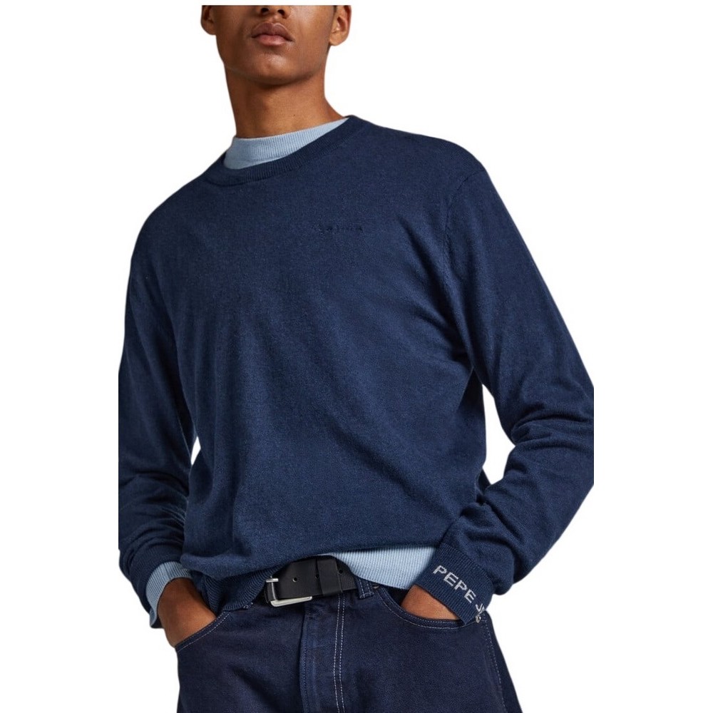 PEPE JEANS ANDRE CREW NECK ΜΠΛΟΥΖΑ ΑΝΔΡΙΚΗ NAVY