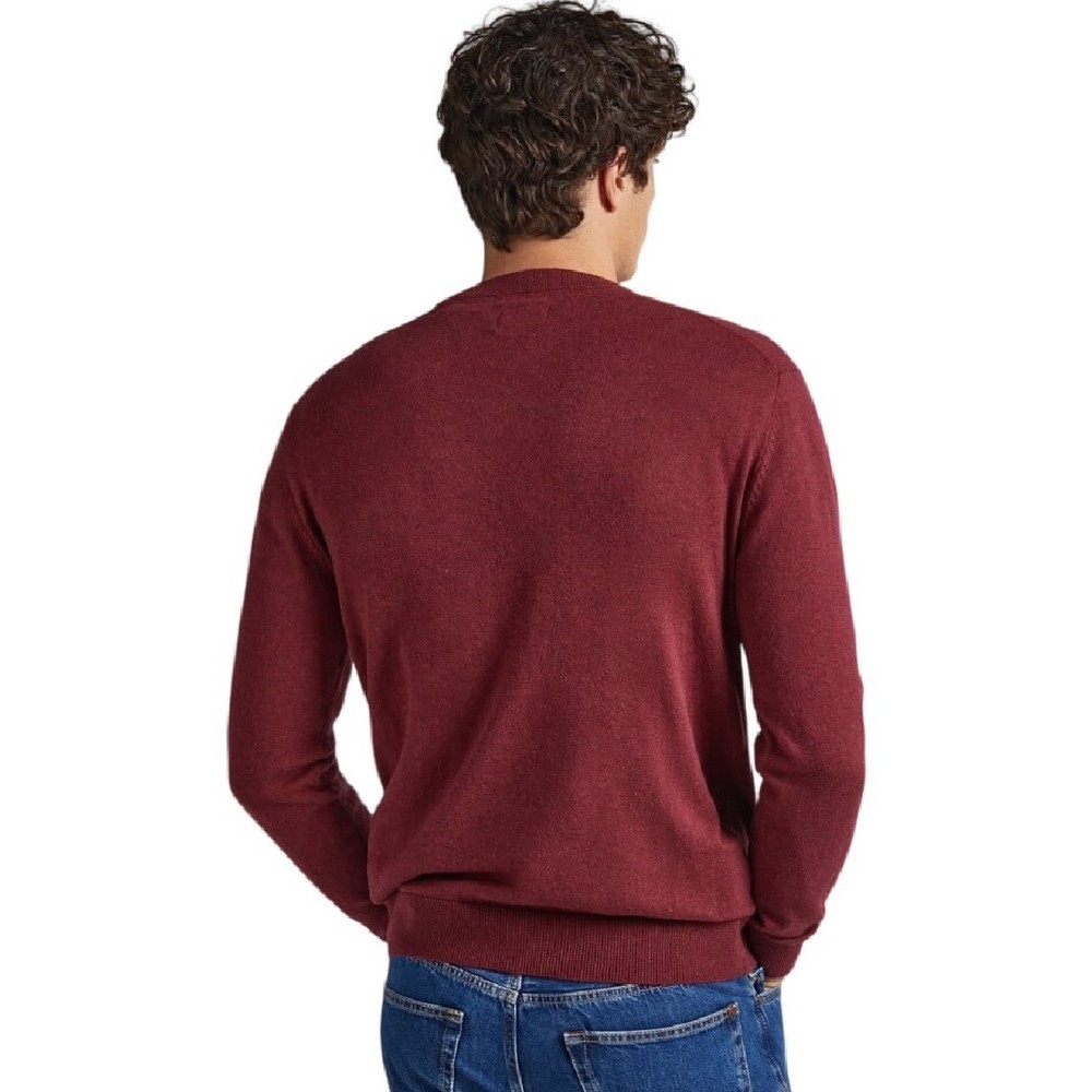 PEPE JEANS ANDRE CREW NECK ΜΠΛΟΥΖΑ ΑΝΔΡΙΚΗ BORDEAUX