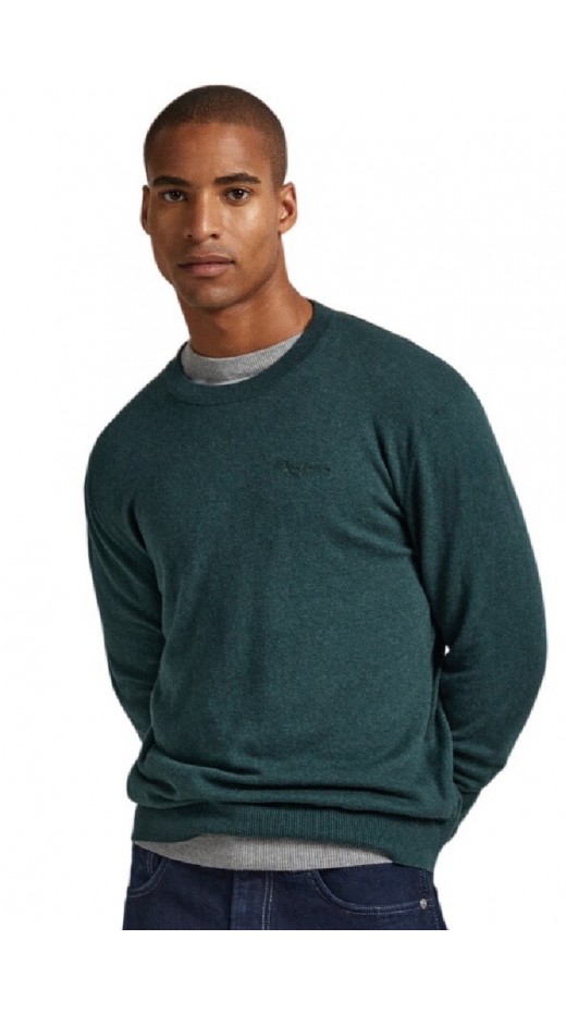 PEPE JEANS ANDRE CREW NECK ΜΠΛΟΥΖΑ ΑΝΔΡΙΚΗ GREEN