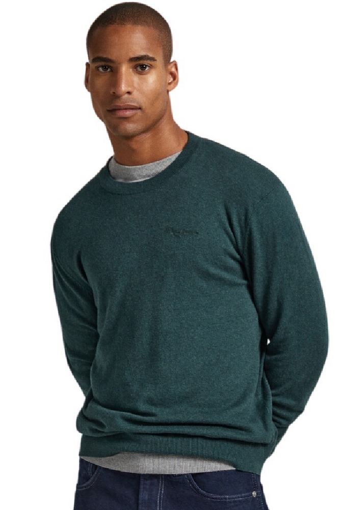 PEPE JEANS E1 DROP 2B ANDRE CREW NECK ΜΠΛΟΥΖΑ ΑΝΔΡΙΚΗ GREEN