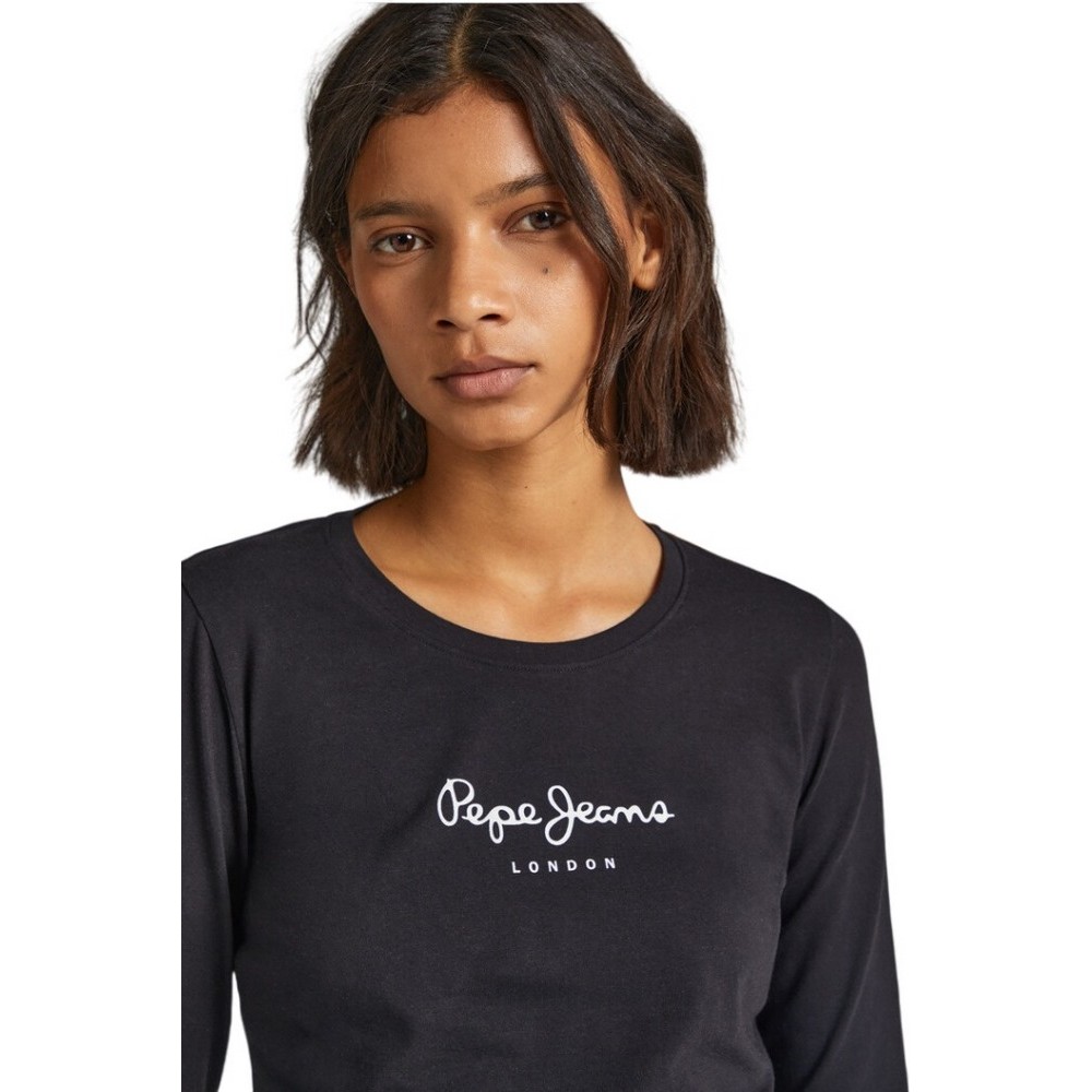 ΜΠΛΟΥΖΑ NOS NEW VIRGINIA LS N ΓΥΝΑΙΚΕΙΑ PEPE JEANS LONDON BLACK