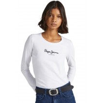 ΜΠΛΟΥΖΑ NOS NEW VIRGINIA LS N ΓΥΝΑΙΚΕΙΑ PEPE JEANS LONDON WHITE