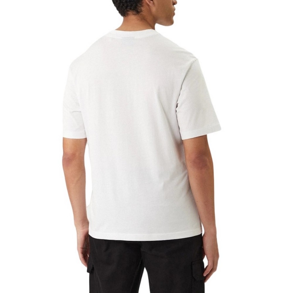 HUGO BOSS JERSEY NOGLASY T-SHIRT ΜΠΛΟΥΖΑ ΑΝΔΡΙΚΗ WHITE