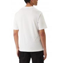 HUGO BOSS JERSEY NOGLASY T-SHIRT ΜΠΛΟΥΖΑ ΑΝΔΡΙΚΗ WHITE