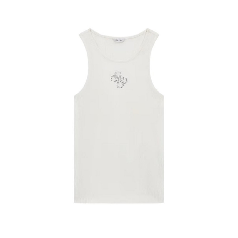 GUESS ROUND NK GUENDALINA ΤΟΠ ΜΠΛΟΥΖΑ ΓΥΝΑΙΚΕΙΑ WHITE