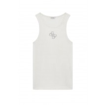 GUESS ROUND NK GUENDALINA ΤΟΠ ΜΠΛΟΥΖΑ ΓΥΝΑΙΚΕΙΑ WHITE