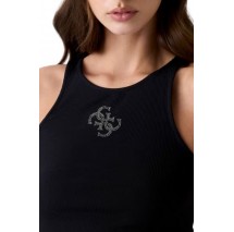GUESS ROUND NK GUENDALINA ΤΟΠ ΜΠΛΟΥΖΑ ΓΥΝΑΙΚΕΙΑ BLACK