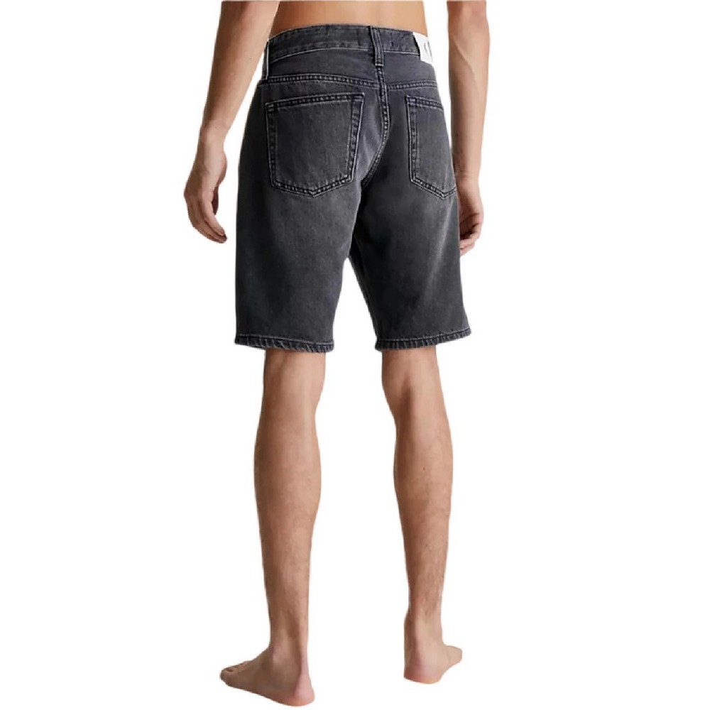 CALVIN KLEIN JEANS REGULAR SHORT ΣΟΡΤΣ ΑΝΔΡΙΚΟ BLACK DENIM