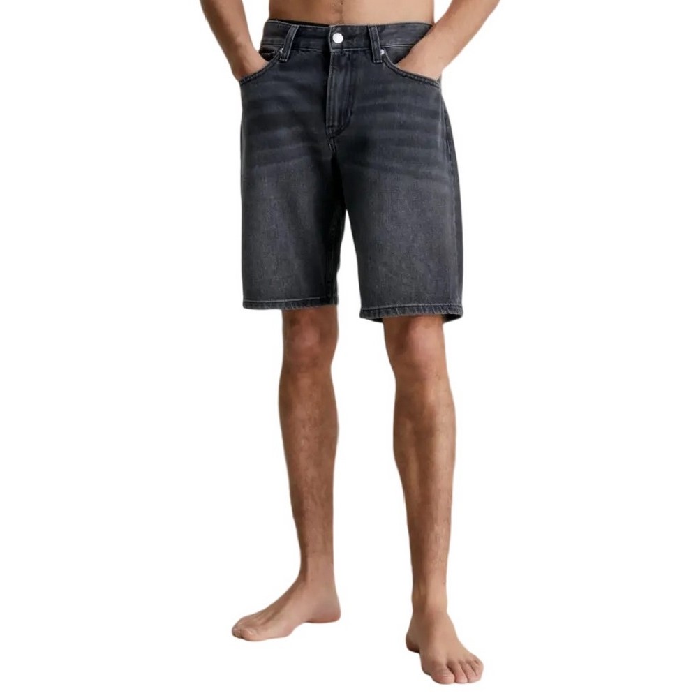 CALVIN KLEIN JEANS REGULAR SHORT ΣΟΡΤΣ ΑΝΔΡΙΚΟ BLACK DENIM