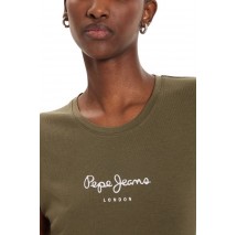 PEPE JEANS LONDON DROP 2 NEW VIRGINIA T-SHIRT ΜΠΛΟΥΖΑ ΓΥΝΑΙΚΕΙΑ GREEN