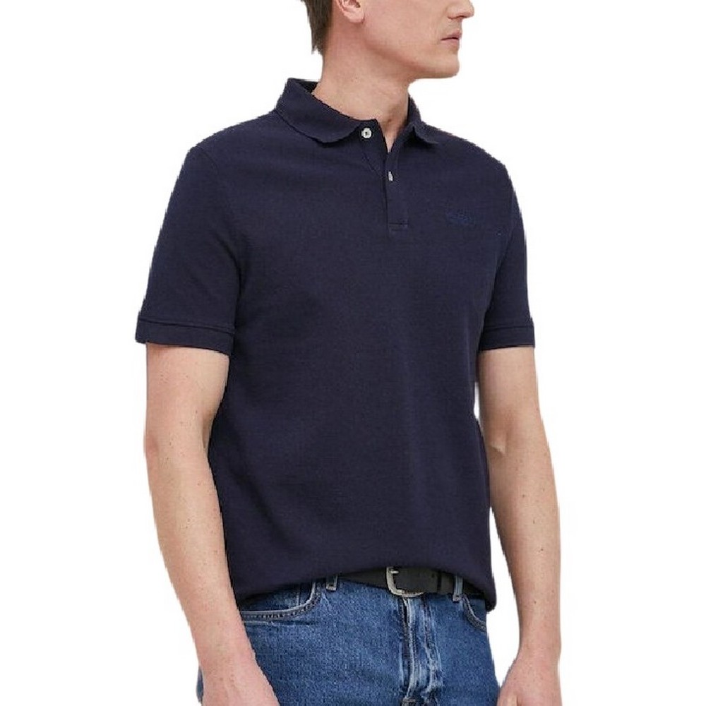 GUESS POLO T-SHIRT ΜΠΛΟΥΖΑ ΑΝΔΡΙΚΗ NAVY