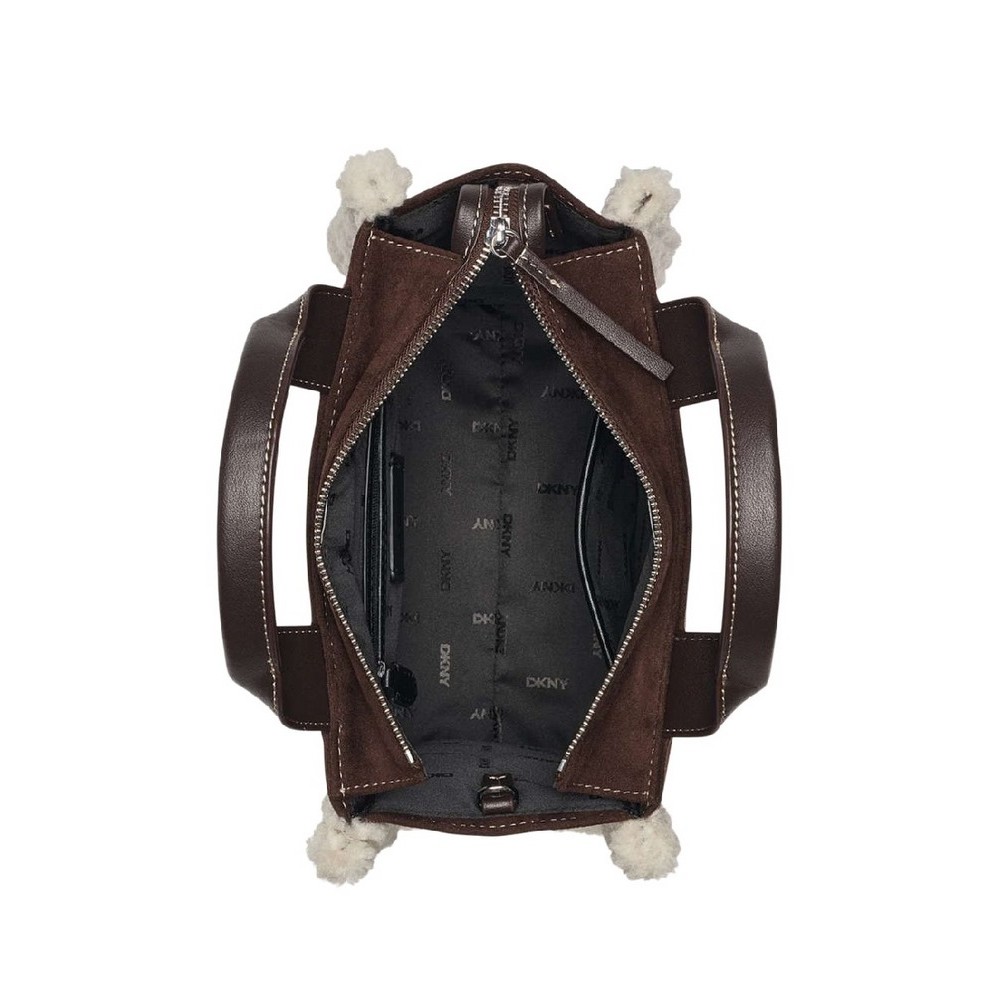 DKNY HADLEE SM TOTE HANDBAG ΤΣΑΝΤΑ ΓΥΝΑΙΚΕΙΑ COFFEE