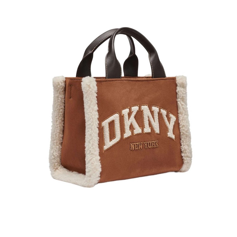 DKNY HADLEE SM TOTE HANDBAG ΤΣΑΝΤΑ ΓΥΝΑΙΚΕΙΑ WALNUT