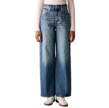 CALVIN KLEIN JEANS THE WIDE LEG AGED SAPPHIRE ΠΑΝΤΕΛΟΝΙ ΤΖΙΝ ΓΥΝΑΙΚΕΙΟ BLUΕ DENIM