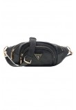 GUESS LATONA BELT BAG ΤΣΑΝΤΑ ΓΥΝΑΙΚΕΙΑ DARK GREY