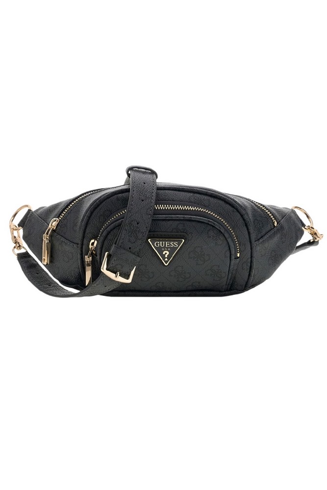 GUESS LATONA BELT BAG ΤΣΑΝΤΑ ΓΥΝΑΙΚΕΙΑ DARK GREY