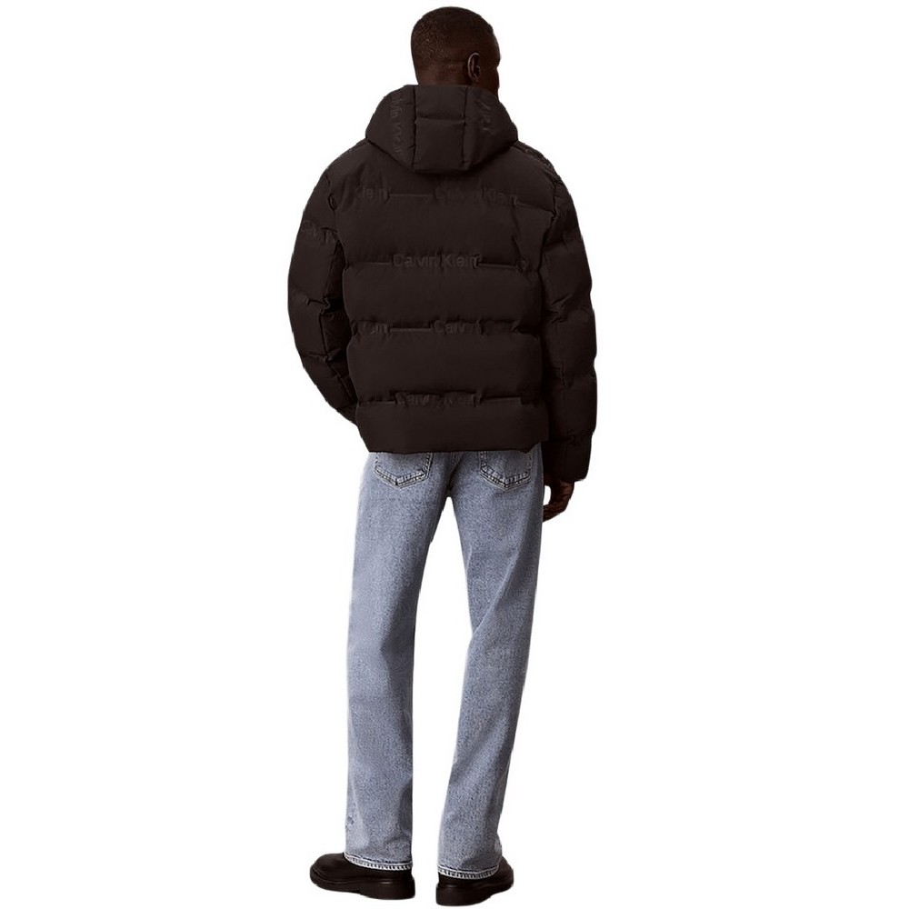 CALVIN KLEIN JEANS RLXD LOGO HEAT SEAL DOWN PUFF ΜΠΟΥΦΑΝ ΑΝΔΡΙΚΟ BLACK