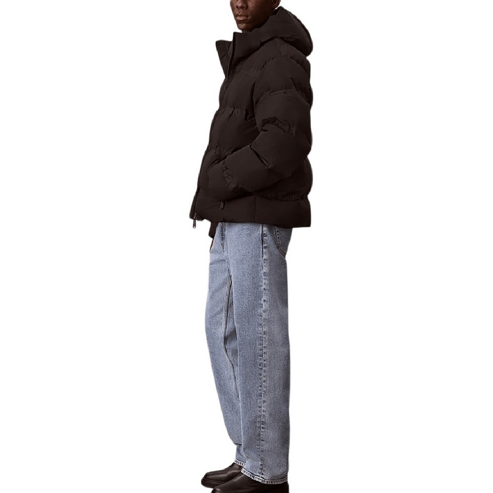 CALVIN KLEIN JEANS RLXD LOGO HEAT SEAL DOWN PUFF ΜΠΟΥΦΑΝ ΑΝΔΡΙΚΟ BLACK