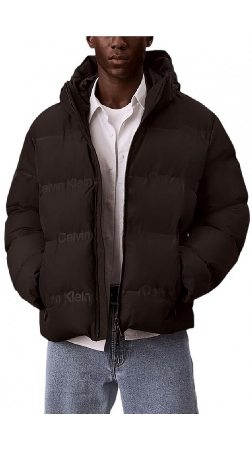 CALVIN KLEIN JEANS RLXD LOGO HEAT SEAL DOWN PUFF ΜΠΟΥΦΑΝ ΑΝΔΡΙΚΟ BLACK