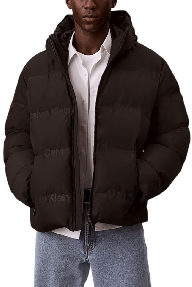 CALVIN KLEIN JEANS RLXD LOGO HEAT SEAL DOWN PUFF ΜΠΟΥΦΑΝ ΑΝΔΡΙΚΟ BLACK