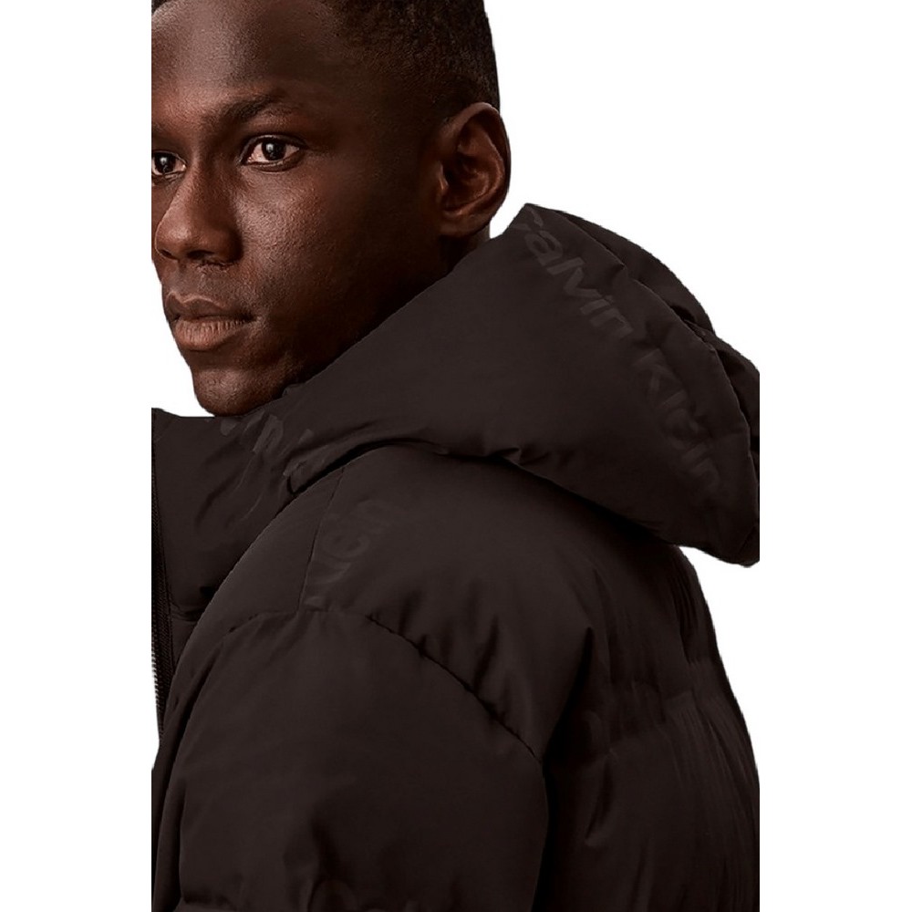 CALVIN KLEIN JEANS RLXD LOGO HEAT SEAL DOWN PUFF ΜΠΟΥΦΑΝ ΑΝΔΡΙΚΟ BLACK