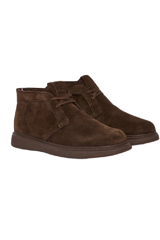 TOMMY HILFIGER COMFORT SUEDE CHUKKA ΠΑΠΟΥΤΣΙ ΑΝΔΡΙΚΟ DARK BROWN