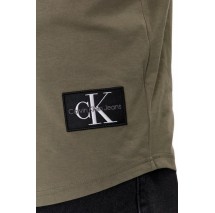 CALVIN KLEIN JEANS BADGE ROUND T-SHIRT ΑΝΔΡΙΚΟ OLIVE