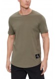 CALVIN KLEIN JEANS BADGE ROUND T-SHIRT ΑΝΔΡΙΚΟ OLIVE