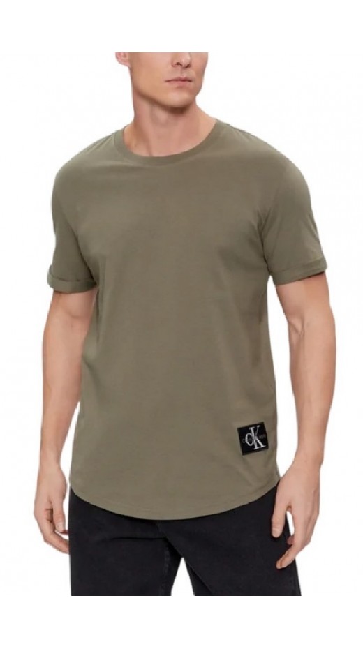 CALVIN KLEIN JEANS BADGE ROUND T-SHIRT ΑΝΔΡΙΚΟ OLIVE