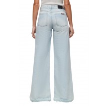 SUPERDRY RAW HEM WIDE LEG FLARE JEANS ΠΑΝΤΕΛΟΝΙ ΓΥΝΑΙΚΕΙΟ BLUΕ DENIM