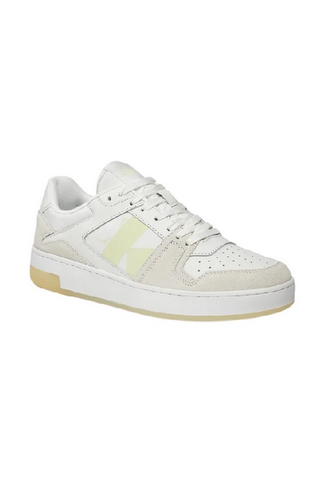 CALVIN KLEIN JEANS BASKET CUPSOLE LOW LTH NBS LUM ΠΑΠΟΥΤΣΙ ΑΝΔΡΙΚΟ WHITE